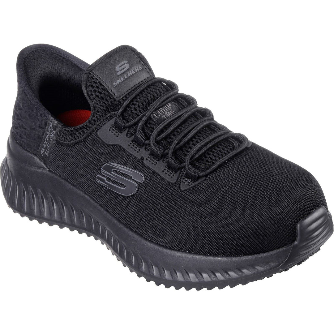 Women's Wide Fit Skechers 108152EC Slip-ins Work Tilido Ombray Safety Trainers in Black - Image 3