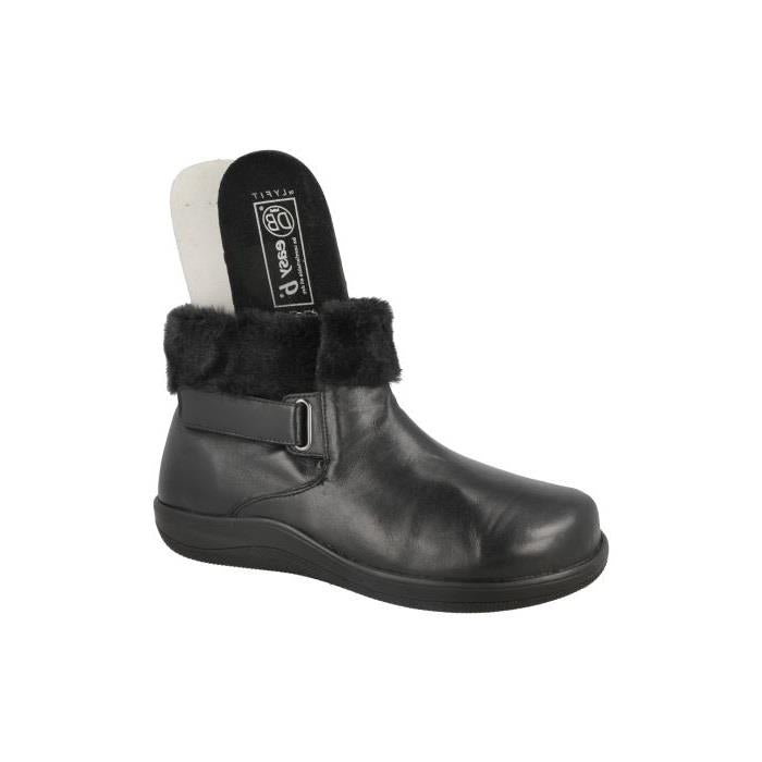 Women's Wide Fit DB Ludlow Boots in Black Leather - Image 1