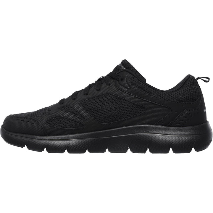 Men's Wide Fit Skechers 52812 Summits South Rim Sports Trainers - Black in Black/Black - Image 1