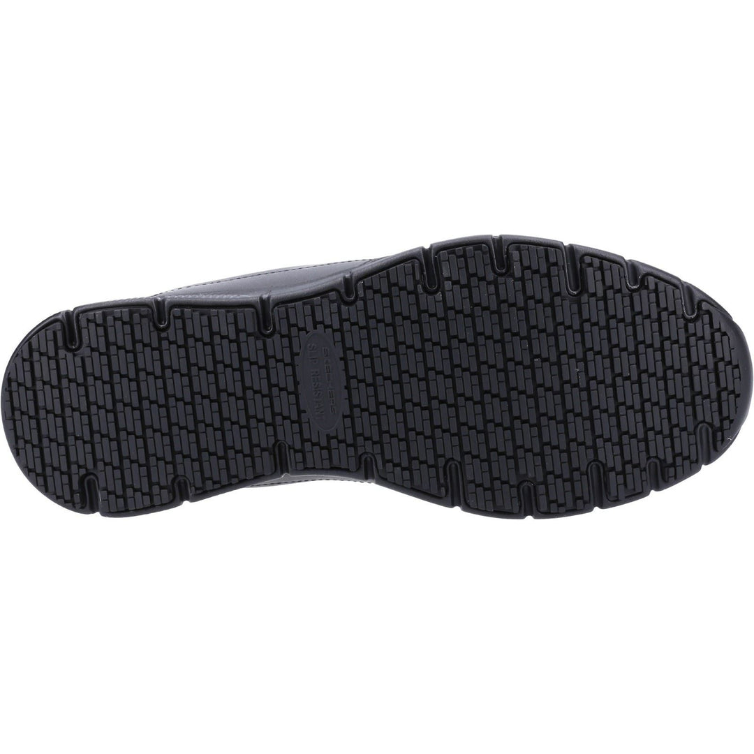 Men's Wide Fit Skechers Sk77236EC Nampa Annod Occupational Trainers in Black - Image 6