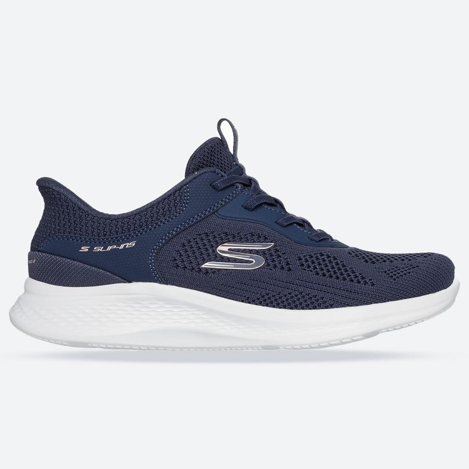 Women's Wide Fit Skechers 150623 Slip-ins Skech Lite Pro 2.0 Trainers in Navy - Image 1