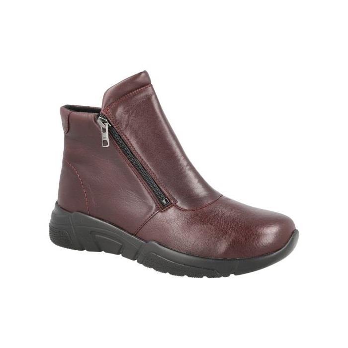 Women's Wide Fit DB Farnham Boots in Black lea / stretch pu - Image 9