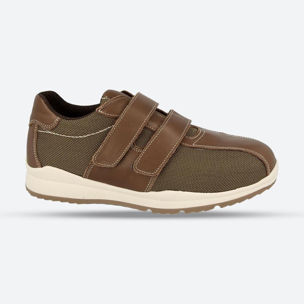 Mens Wide Fit DB Logan Shoes in Tan - Image 1