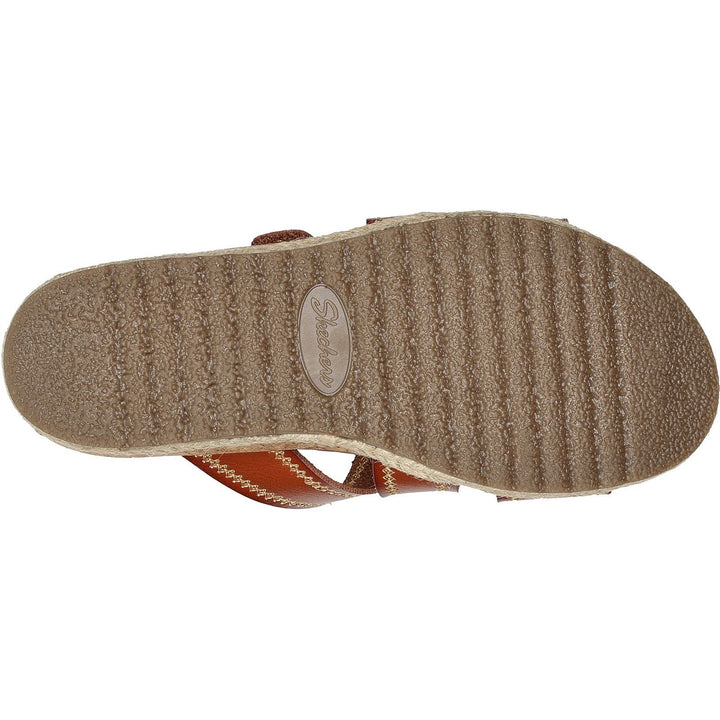 Women's Wide Fit Skechers 119504 Breezie Spring Is Calling Sandals in Luggage - Image 1
