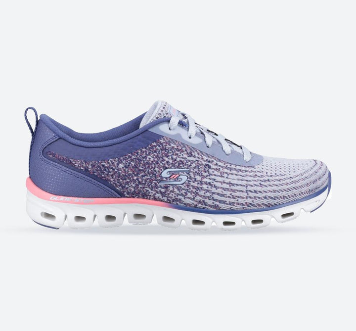 Women's Wide Fit Skechers 104325 Glide-Step Head Start Trainers in Slate - Image 1