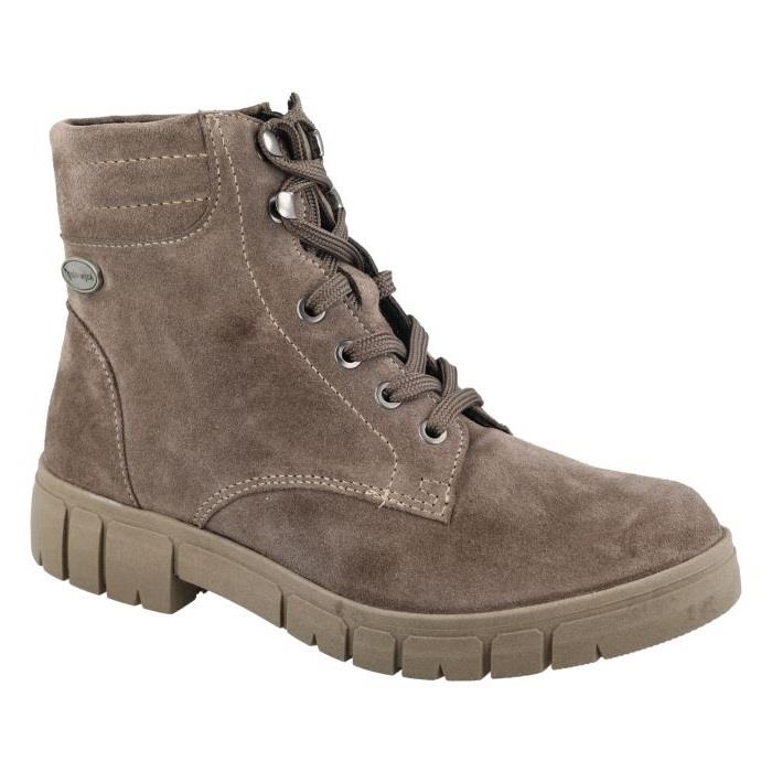 Women's Wide Fit DB Chirk Water Resistant Boots in Grey Suede - Image 1