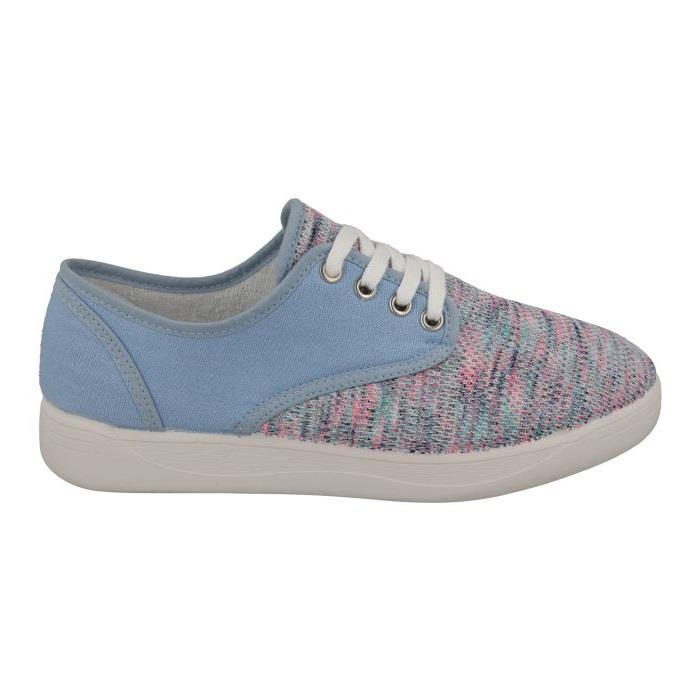 Women's Wide Fit DB Giraffe Canvas Shoes in Black Textile - Image 6