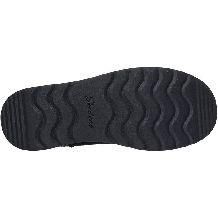 Women's Wide Fit Skechers 169143 Slip-ins Keep Cozy Boots in Black - Image 1