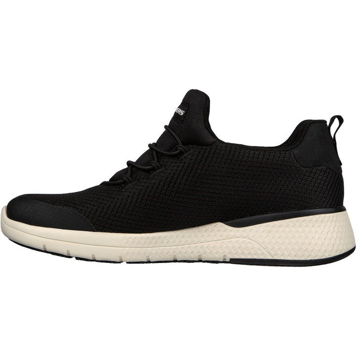 Women's Wide Fit Skechers 77281EC Marsing Waiola SR Safety Trainers - Black/White in Black/White - Image 1
