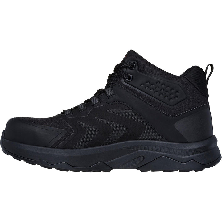 Men's Wide Fit Skechers 200256EC Work Speed Flex Trekker Boots in Black/Red - Image 1