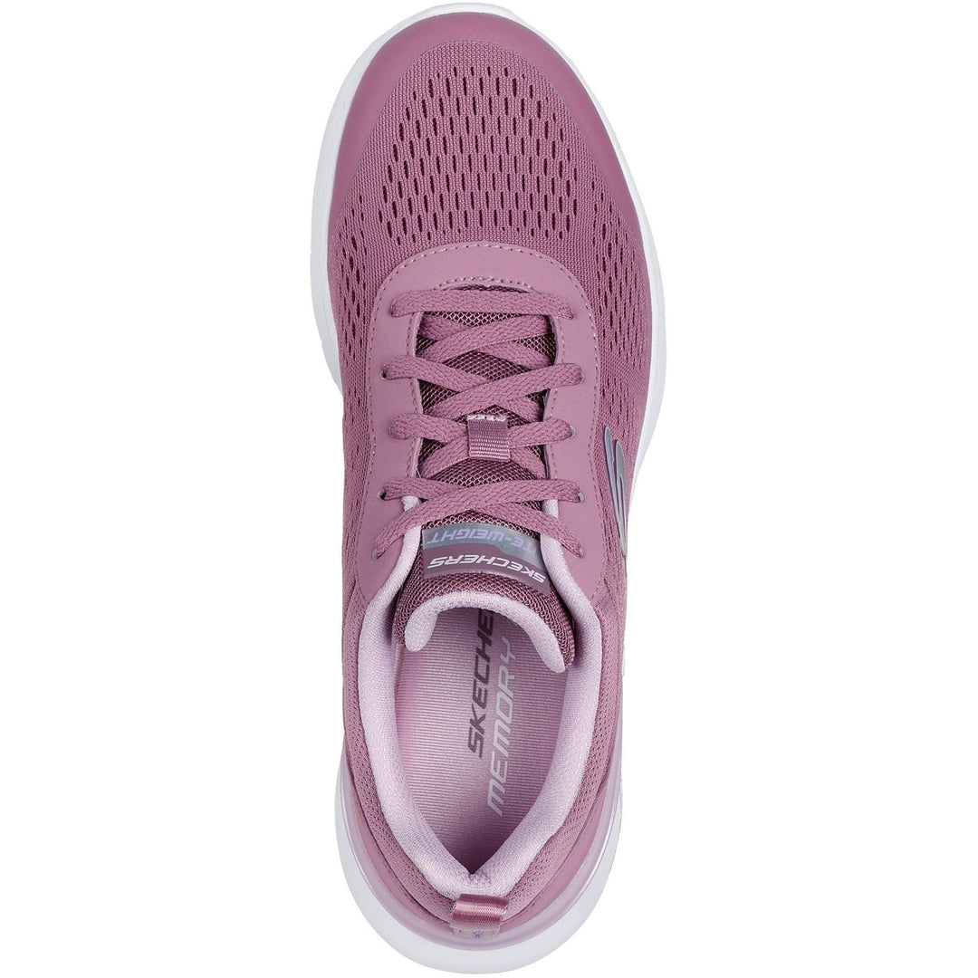 Women's Wide Fit Skechers 150370 Skech-air Dynamight 2.0 New Heights Trainers in Mauve - Image 5