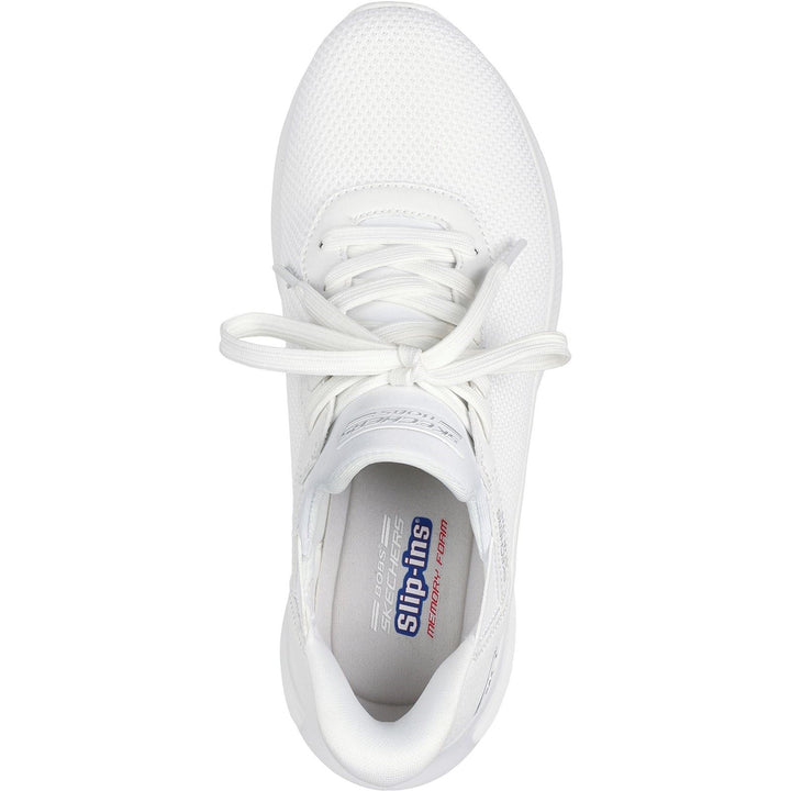 Women's Wide Fit Skechers 117509 Bobs Unity Trainers in Off White - Image 1