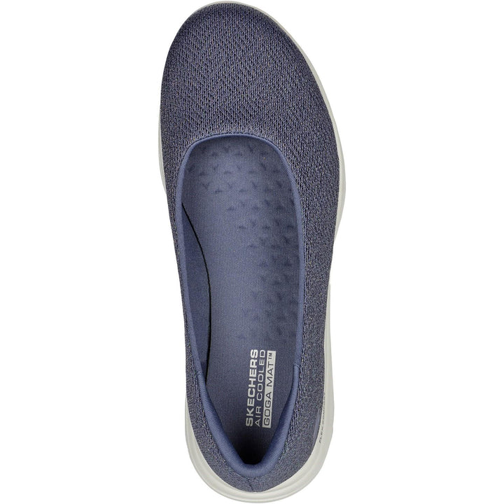 Women's Wide Fit Skechers 136530 On The Go Flex Cherished Shoes in Navy - Image 1