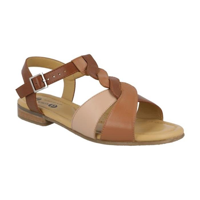 Women's Wide Fit DB Burma Sandals in Black - Image 1
