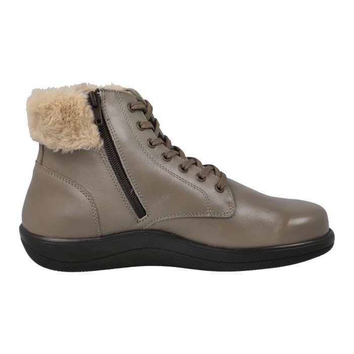 Women's Wide Fit DB Buckfast Boots in Black Leather - Image 1
