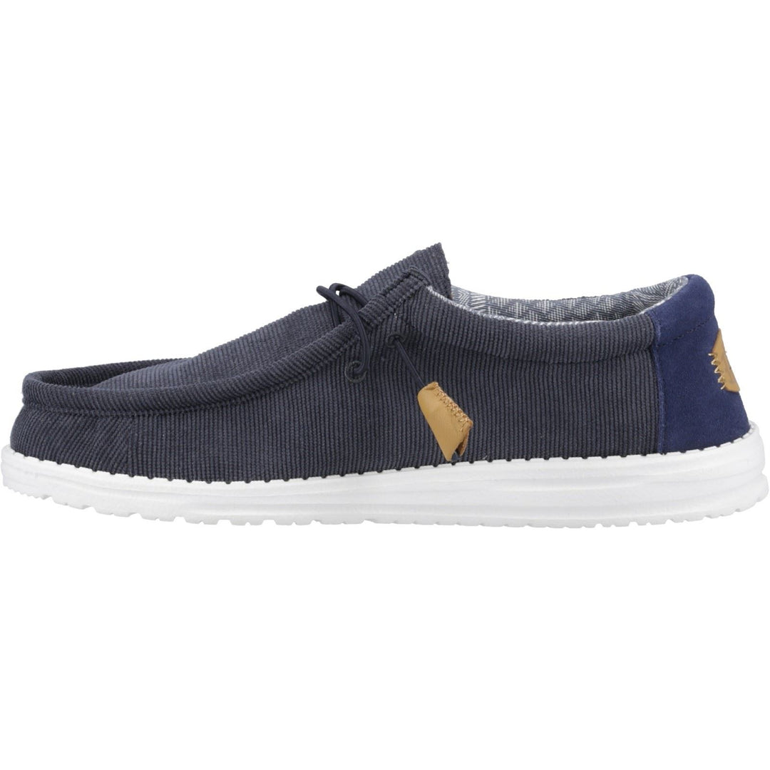 Men's Heydude 40163 Wally Corduroy Classic Slip On Shoes - Navy in Navy - Image 5