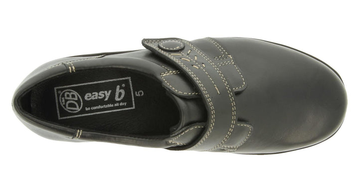 Womens Wide Fit DB Rory Shoes in Black - Image 1