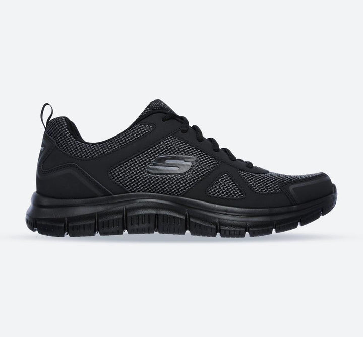 Men's Wide Fit Skechers 52630 Track Bucolo Sports Trainers - Black in Black - Image 1
