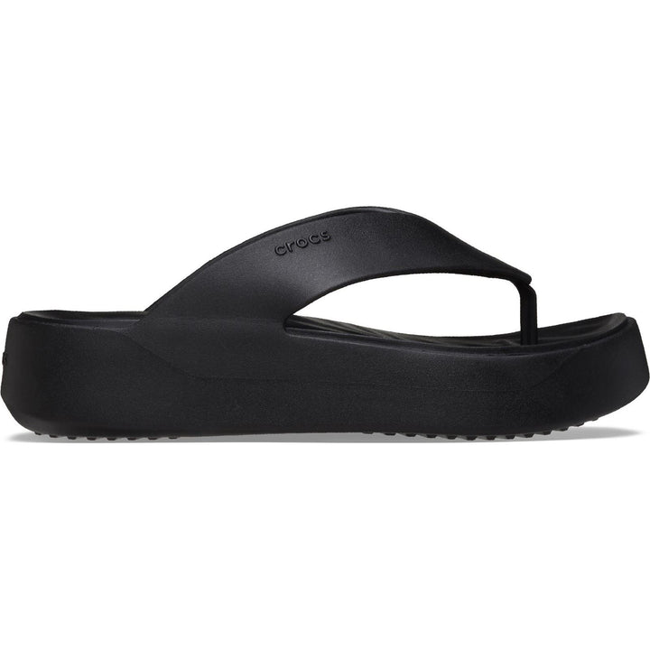 Women's Crocs 209410 Getaway Platform Flip Slippers in Black - Image 1