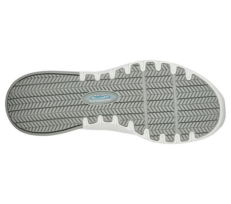 Women's Relaxed Fit Skechers 108010EC Marsing Gmina Work Shoes in White - Image 6