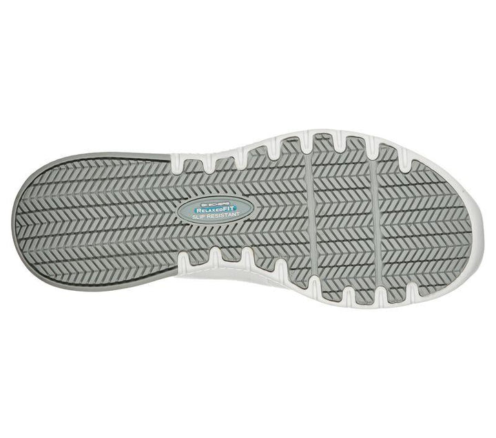 Women's Relaxed Fit Skechers 108010EC Marsing Gmina Work Shoes in White - Image 1