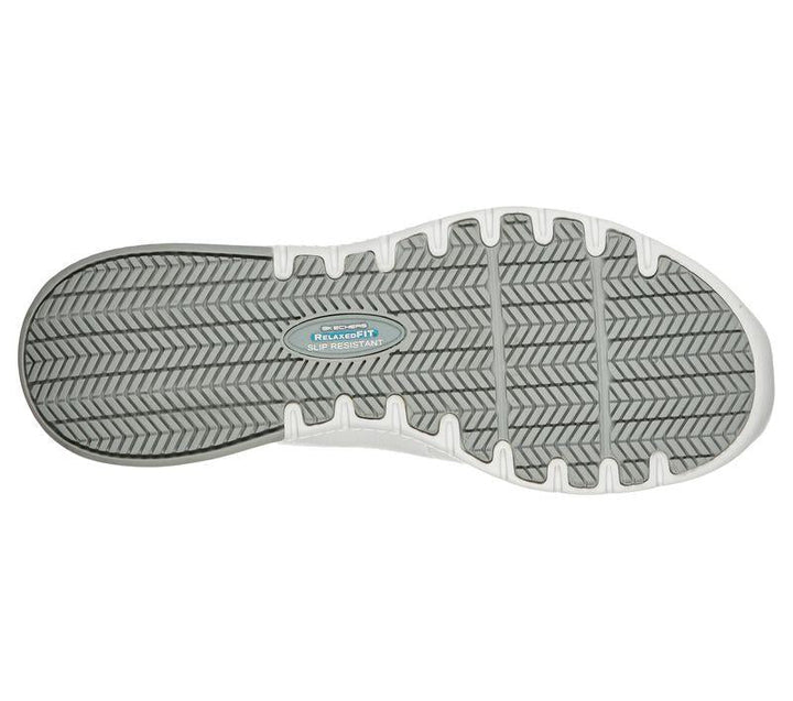 Women's Wide Fit Skechers 108010EC Marsing Gmina Slip Resistant Trainers in Black - Image 1