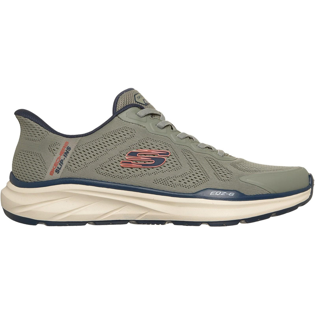 Men's Relaxed Fit Skechers 233106 Slip-ins Equalizer 6.0 Durran Trainers in Green/Multi - Image 2
