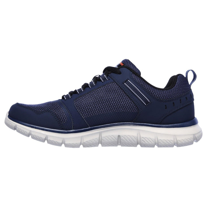 Men's Wide Fit Skechers 232001 Track Knockhill Trainers in Black - Image 1
