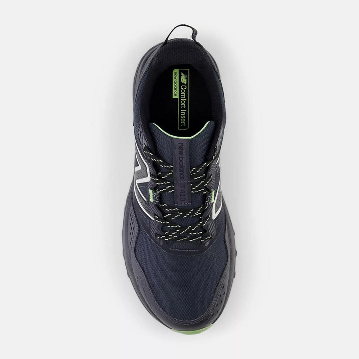 Men's Wide Fit New Balance MT410GK8 Trail Running Trainers in Black - Image 1