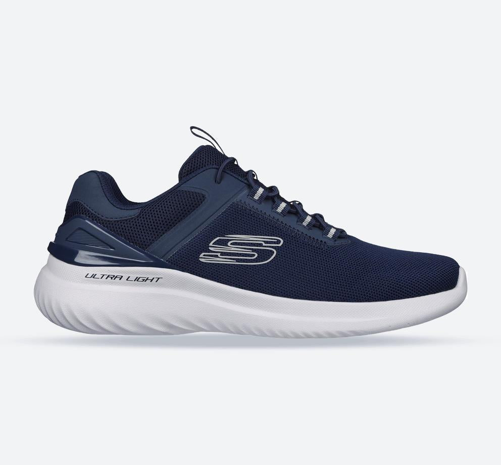 Men's Wide Fit Skechers 232673 Bounder 2.0 Anako Trainers - Navy in Navy - Image 1