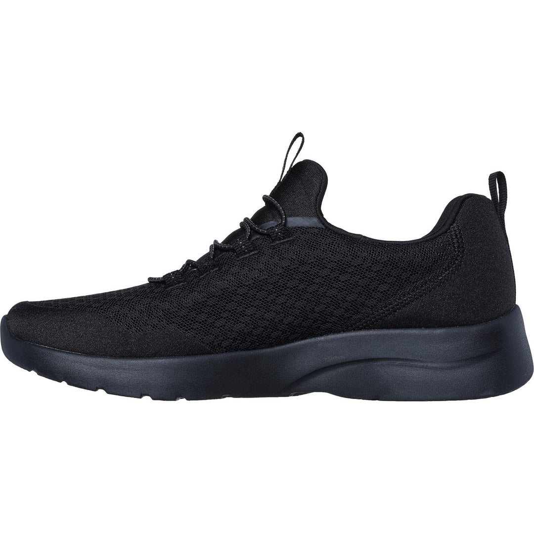 Women's Wide Fit Skechers 149657 Dynamight 2.0 Real Smooth Trainers - Black in Black - Image 4