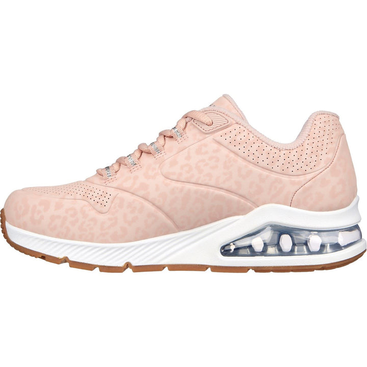 Women's Wide Fit Skechers 155642 Uno 2 In Kat Neato Trainers - Blush in Blush - Image 1