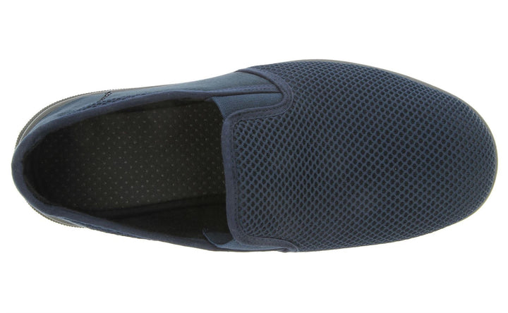 Men's Wide Fit DB Cairo Shoes in Black Textile - Image 1
