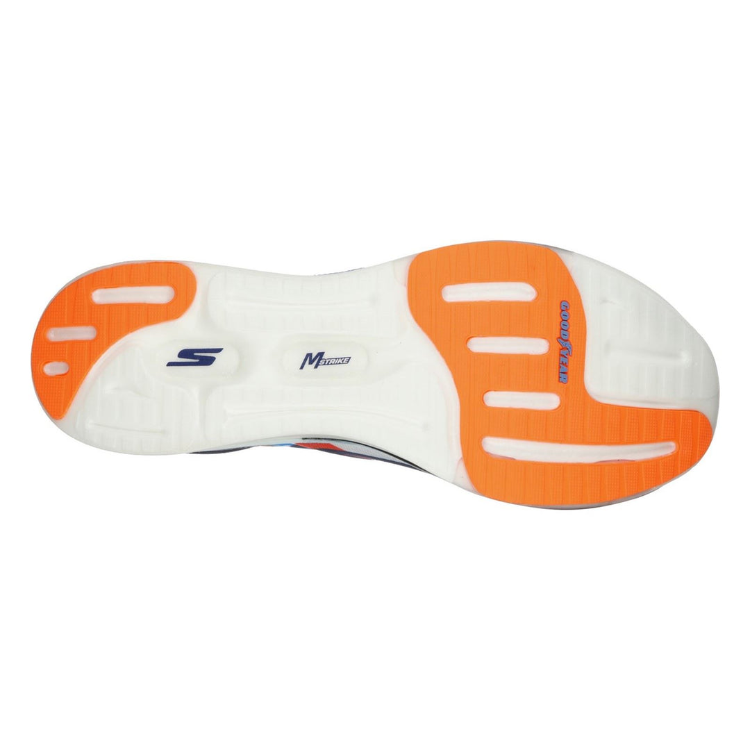 Men's Wide Fit Skechers 55221 Go Run Speed Elite Sports Trainers in White/Multi - Image 6