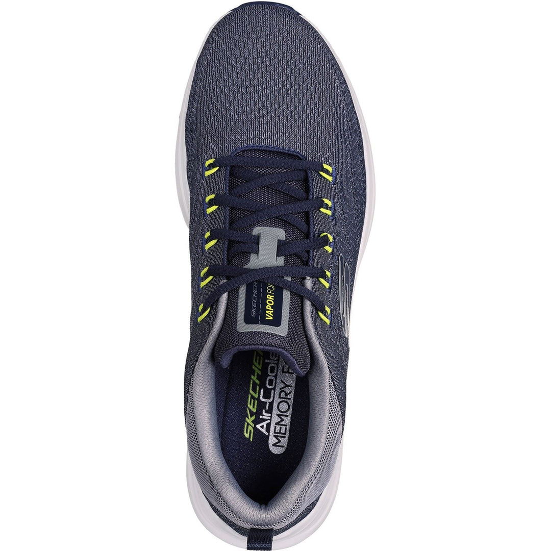 Men's Wide Fit Skechers 232626 Vapor Foam Varien Trainers - Navy/Grey in Navy/Grey - Image 4