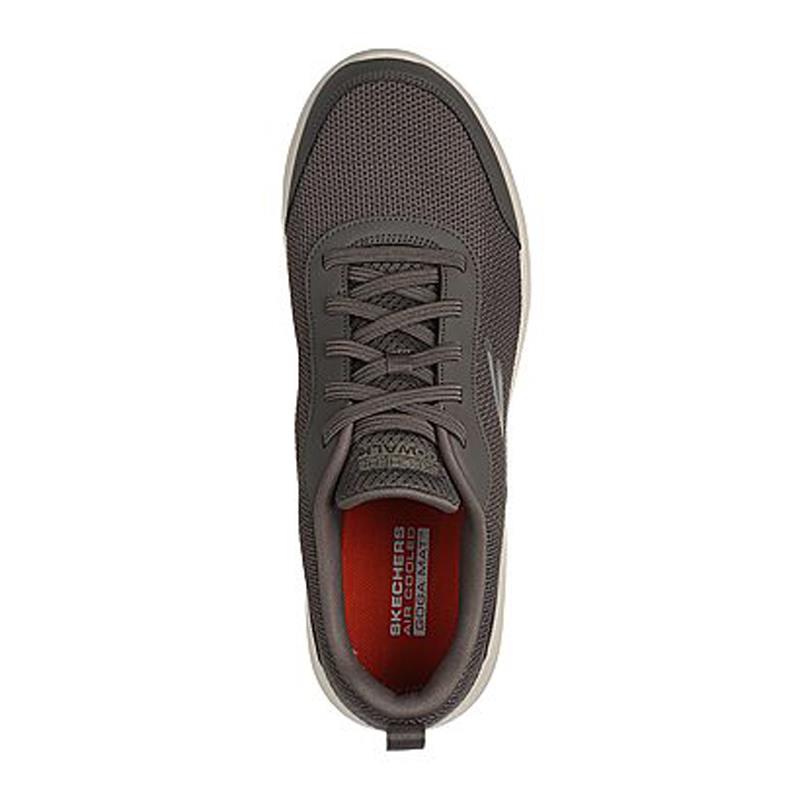 Men's Wide Fit Skechers 216644 Go Walk 7 Trainers in Black - Image 9