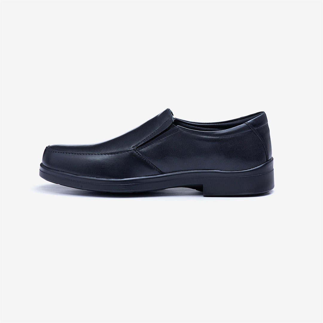 Mens Wide Fit Tredd Well Camelot Slip On Shoes - Black in Black - Image 5