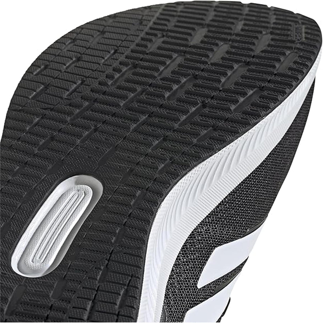 Men's Wide Fit Adidas Runfalcon 5 Walking/Running Trainers in Black/White - Image 17