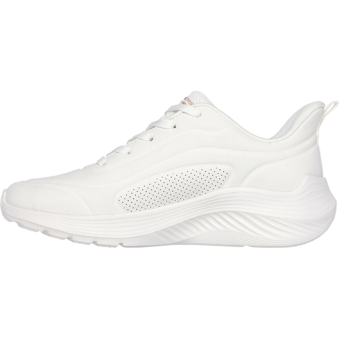 Women's Wide Fit Skechers 117485 Bobs Sport Squad Waves Just Wading Trainers in Blush - Image 10