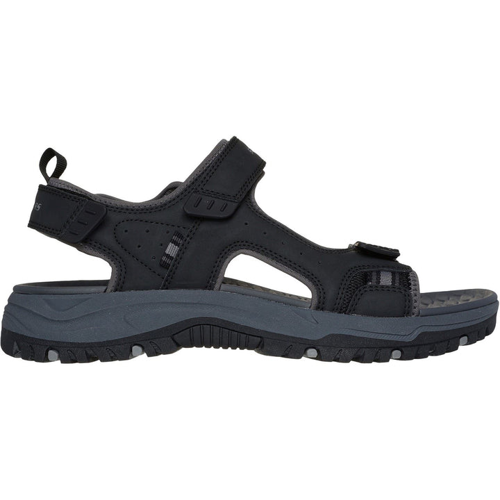 Men's Relaxed Fit Skechers 205139 Prewitt Rigdon Sandals in Black - Image 1