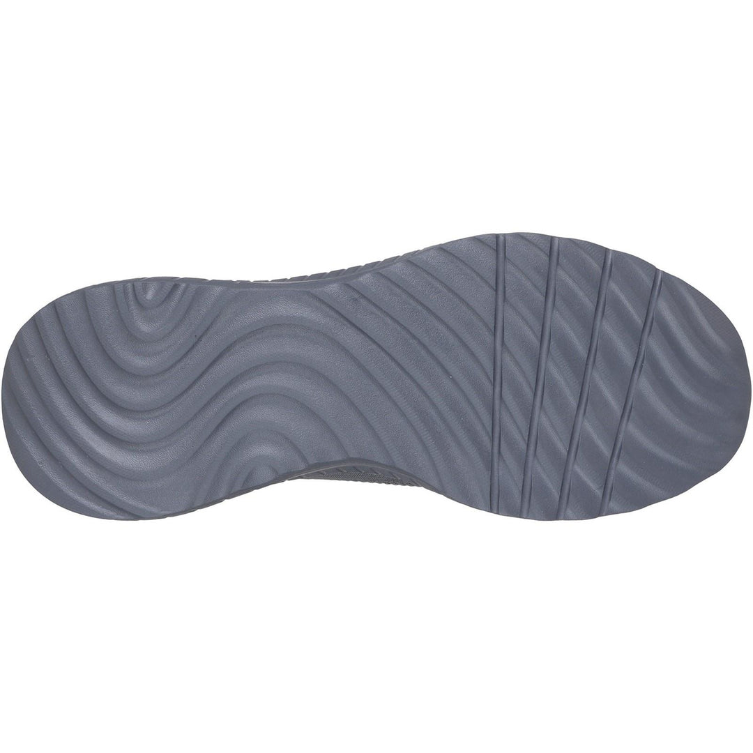 Men's Wide Fit Skechers Slip-ins 118312 Bobs Sport Squad Chaos Solid Step Trainers in Dark Grey - Image 11