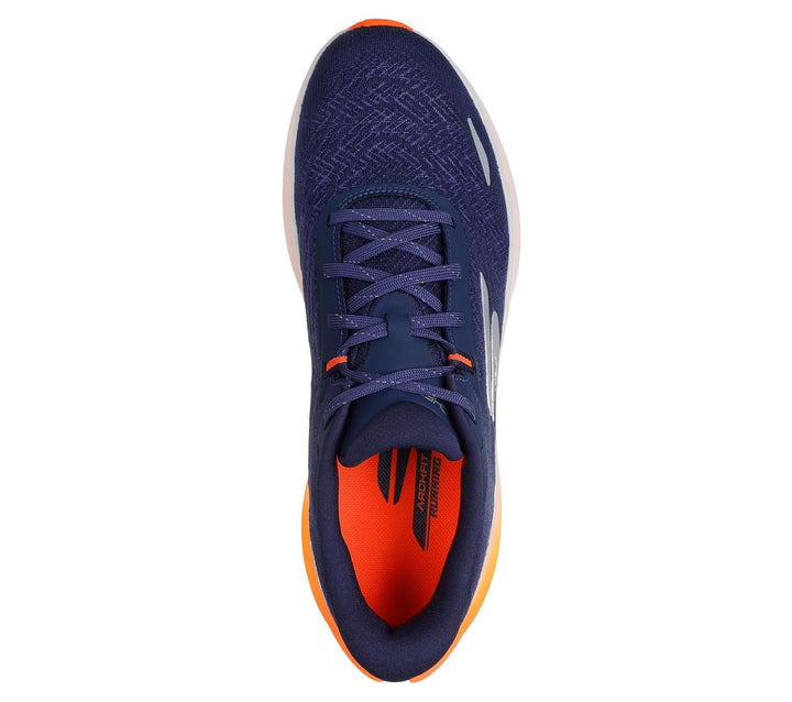 Men's Wide Fit Skechers 246200 Go Run Ride 12 Trainers in Navy/Orange - Image 1