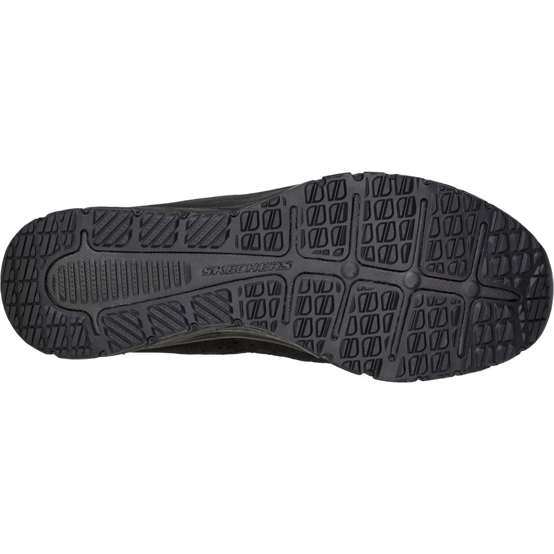 Women's Wide Fit Skechers 104281 Gratis Sport Live Golden Trainers - Black in Black - Image 6