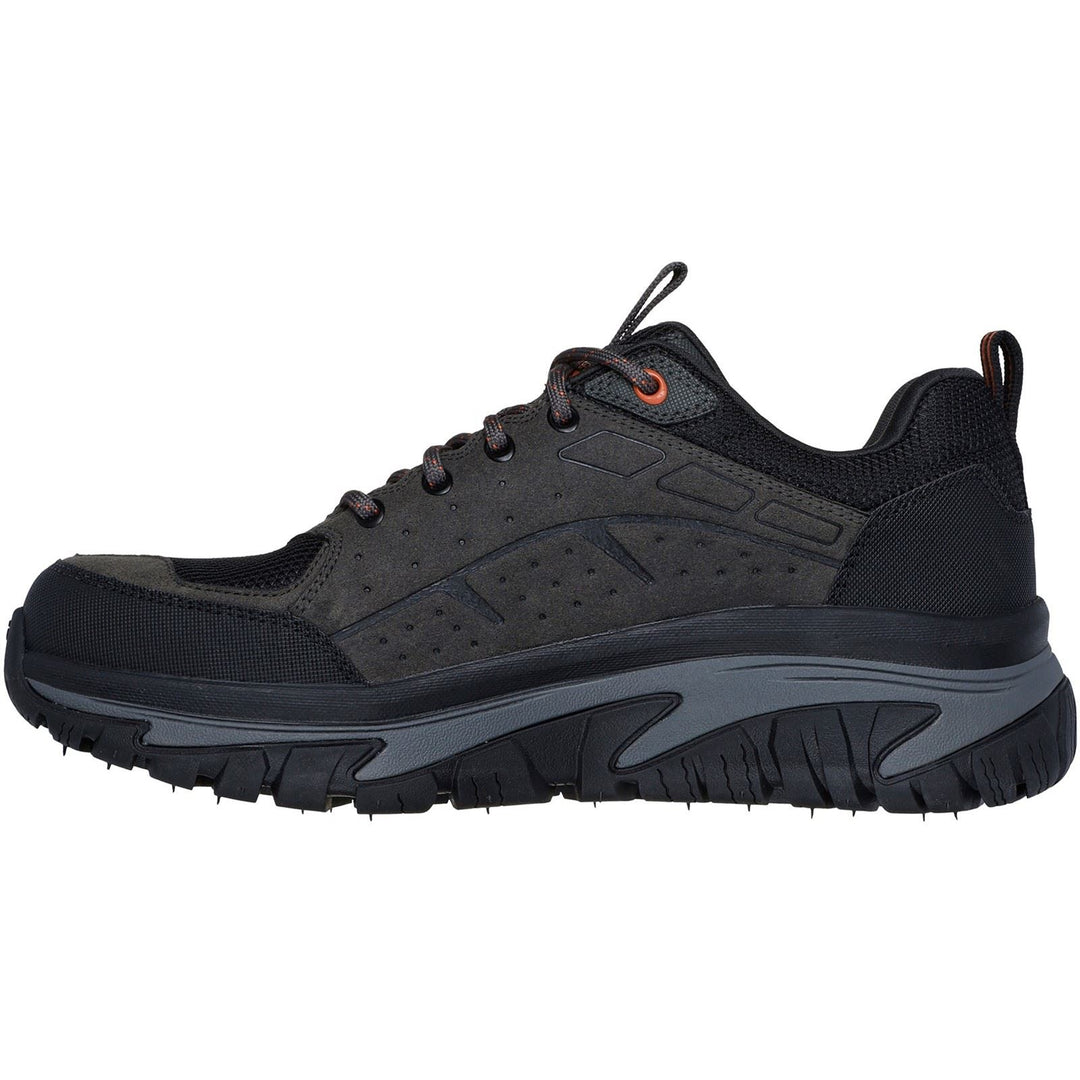 Men's Wide Fit Skechers 237488 Arch Fit Road Walker Vernal Trainers in Charcoal/Black - Image 4