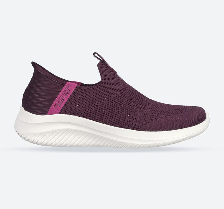 Women's Wide Fit Skechers 149594 Slip-ins Ultra Flex 3.0 Trainers in Wine - Image 1