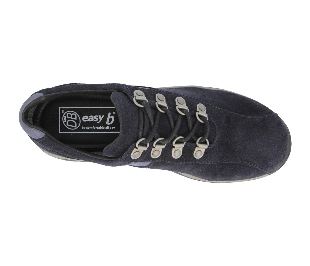 Mens Wide Fit DB Wyoming Walking Trainers in Black Suede - Image 10
