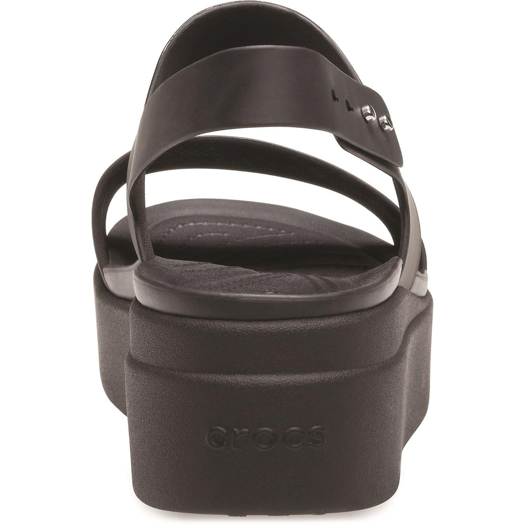 Women's Crocs 206453 Brooklyn Low Wedge Sandals in Black - Image 5