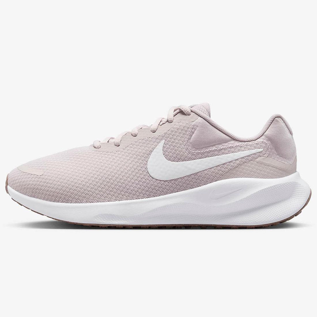 Women's Wide Fit Nike FZ6829-007 Revolution 7 Trainers in Mauve/White - Image 3