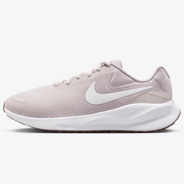 Women's Wide Fit Nike FZ6829-007 Revolution 7 Trainers in Mauve/White - Image 1