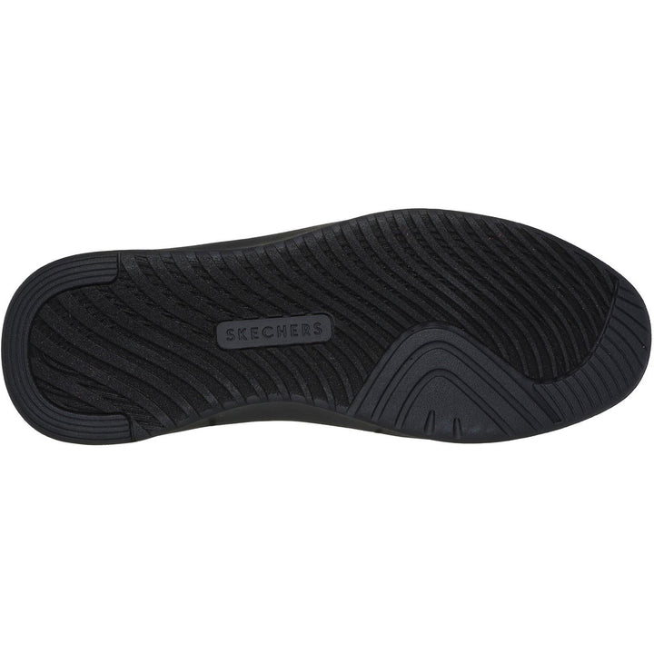Women's Wide Fit Skechers 183175 Court Break Suit Sneakers in Black - Image 1